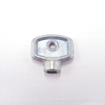 Heating zinc alloy radiator key